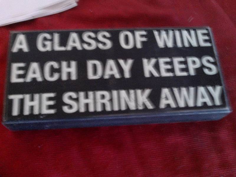 WOODEN WINE SIGN