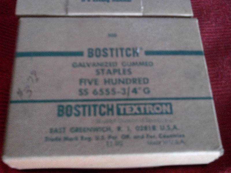 3 BOXES OF 500 COUNT BOSTICH  STAPLES