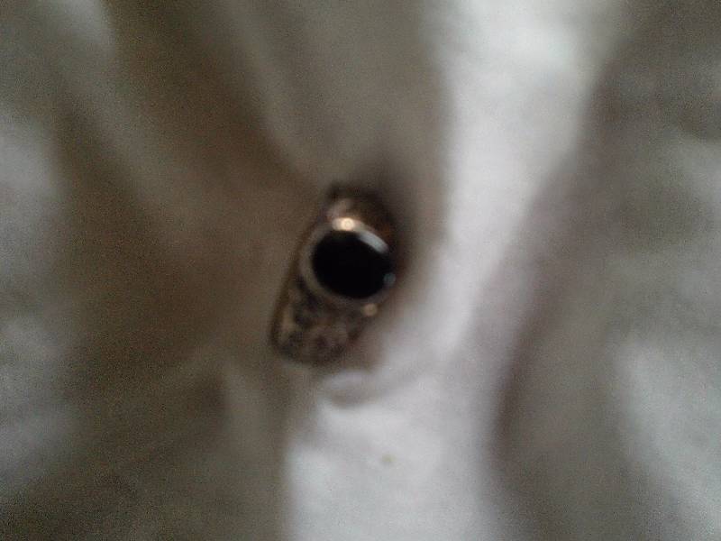 MENS STERLING SILVER AND ONYX RING