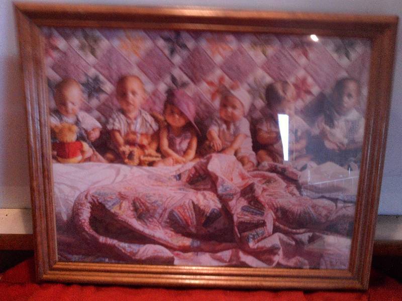 framed baby picture