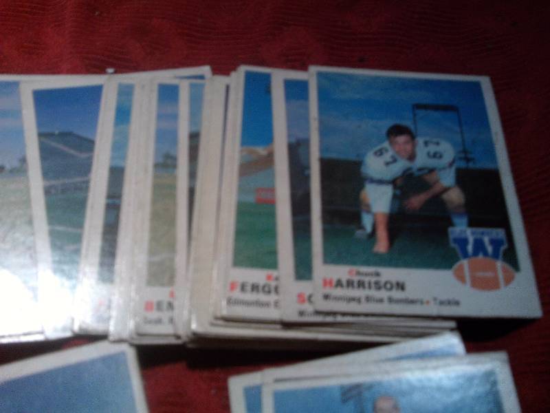 old collectible canadian football cards
