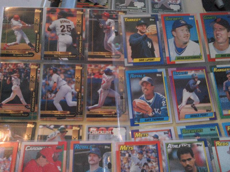 collectible  tops baseball cards