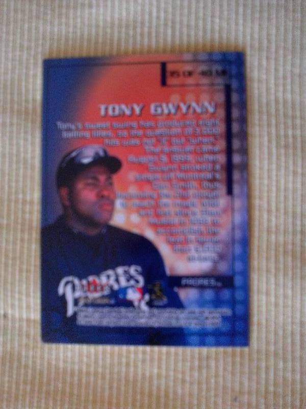 collectible tony gwynn basecard