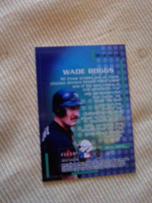 wade bogs baseball card