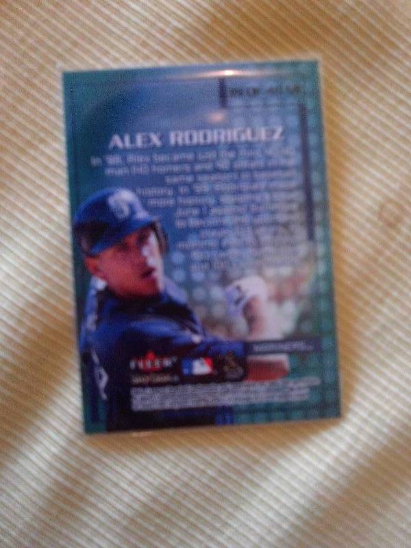 alex rodriguaz baseball card