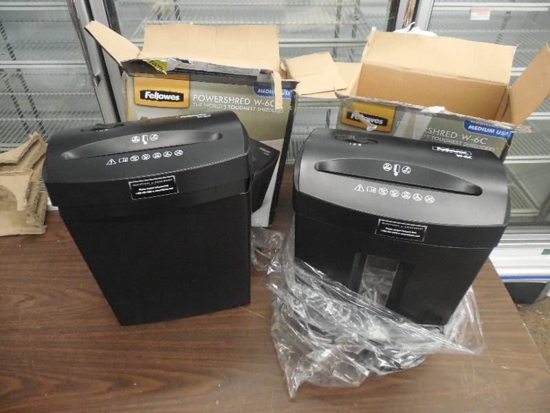 lot 22 image: 2 FELLOW PAPER SHREDDERS