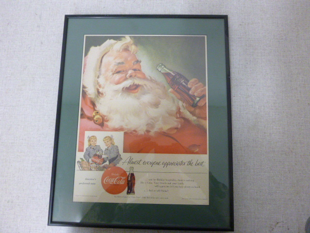 Coca-Cola Framed Advertising SignPrint