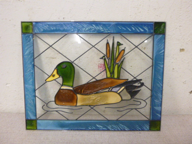 Stain Glass Duck Wall Hanging