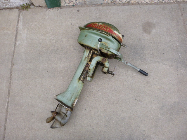 Vintage Firestone Outboard Motor
