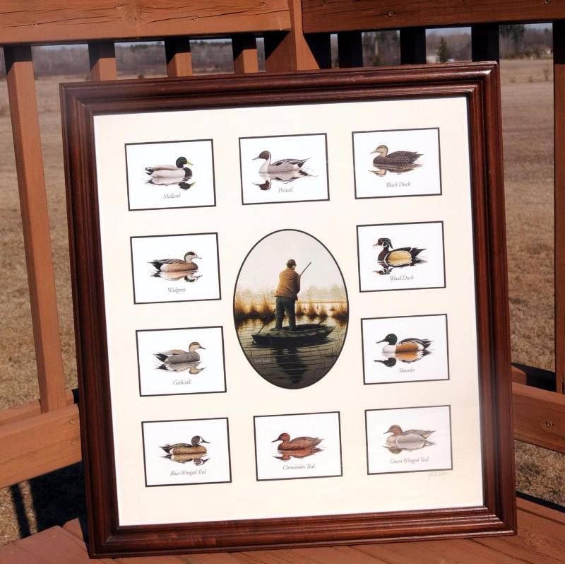 Ducks and Hunter Print