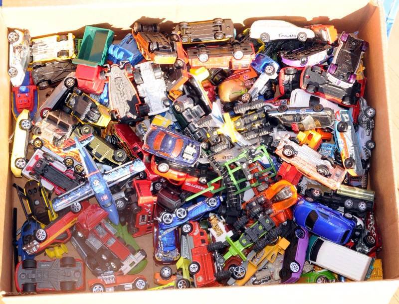 Toy Cars Etc. with Holder