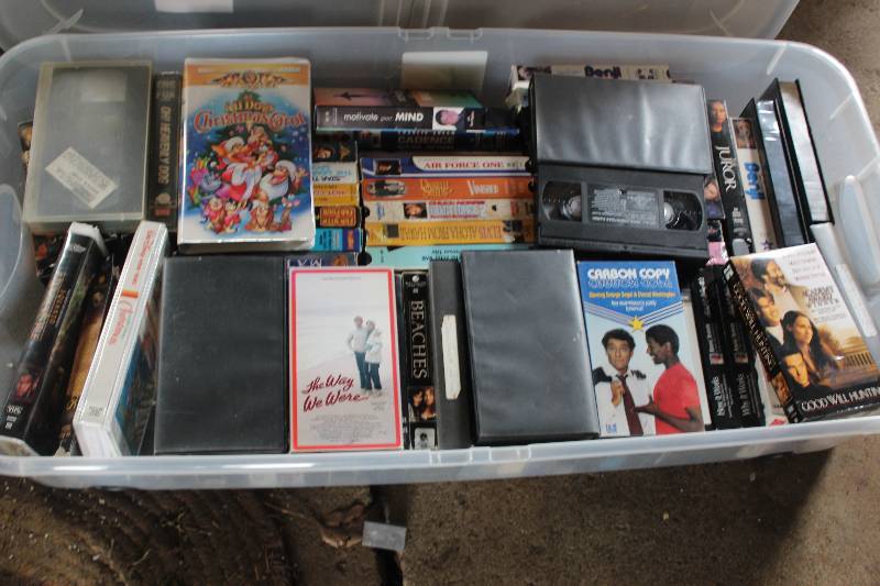 lot 113 image: Box Lot of VHS Tapes