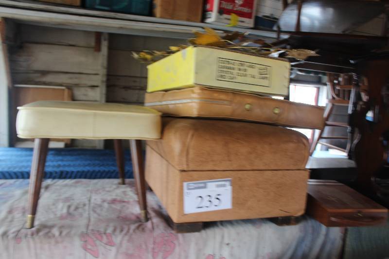 lot 235 image: Lot of (2) Foot Stools