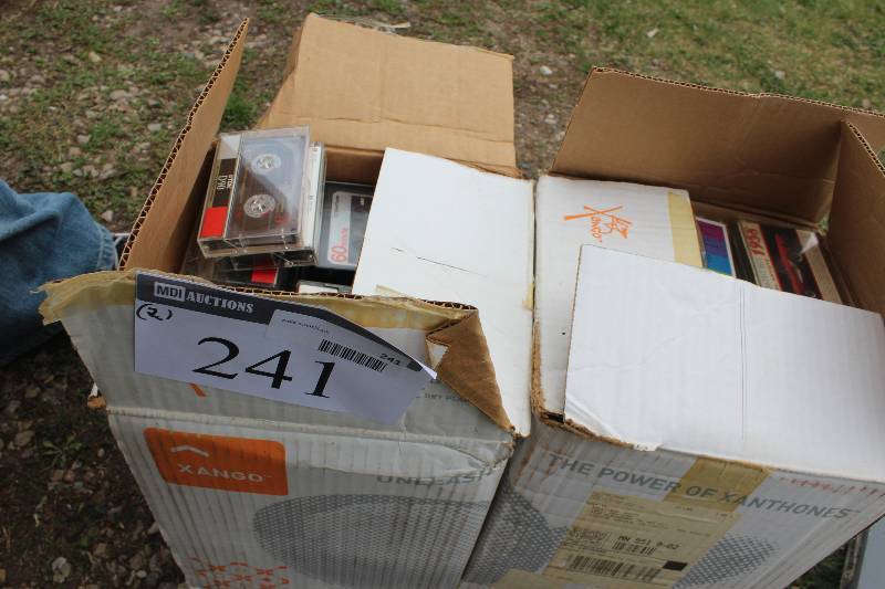 lot 241 image: Lot of (2) Boxes of Cassette Tapes
