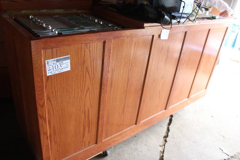lot 103 image: Blueprint Cabinet