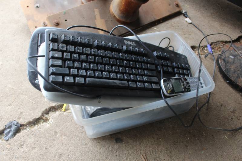 lot 243 image: Box Lot of Computer Keyboards