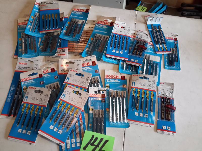 lot 146 image: Lot of T Shank Jig Saw Blades