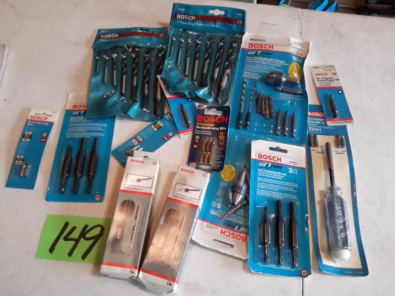 lot 149 image: Click Save Bits, Drills other items as pictured.