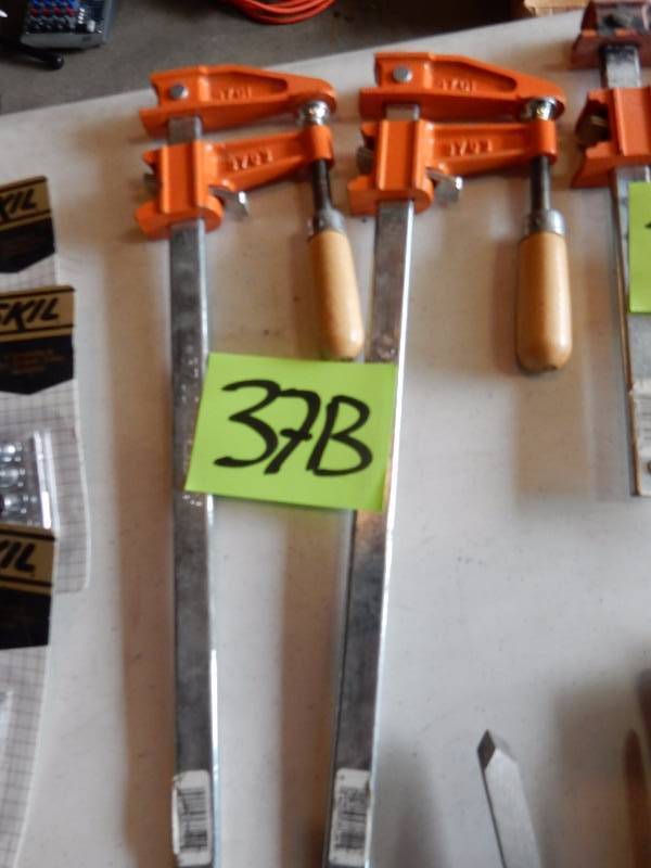 lot 37B image: 2 Jorgensen, Wood clamps, 12in