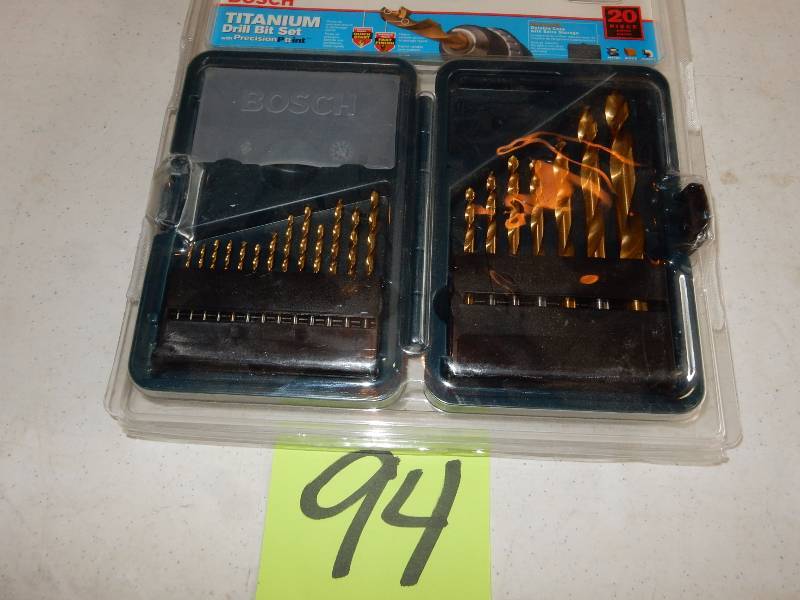 lot 94 image: BOSCH Titanium Drill Bit set