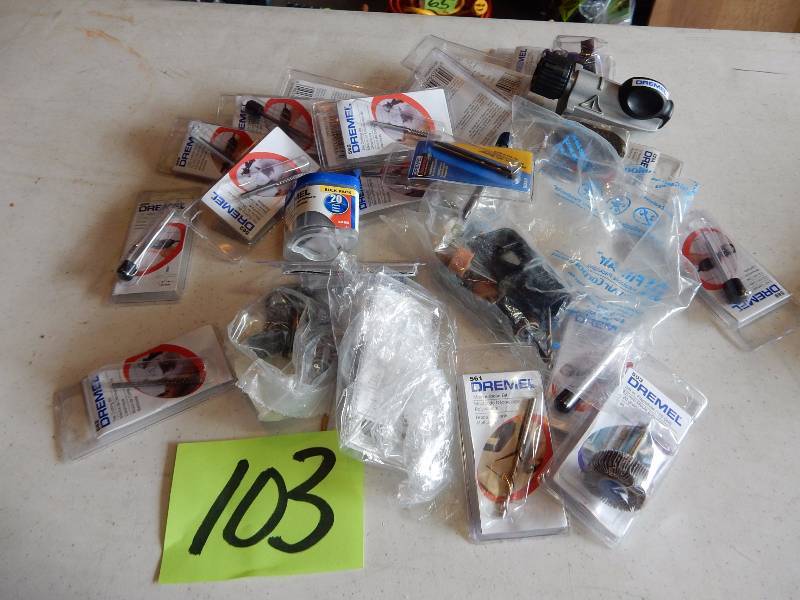 lot 103 image: Misc. Dremel Bits..