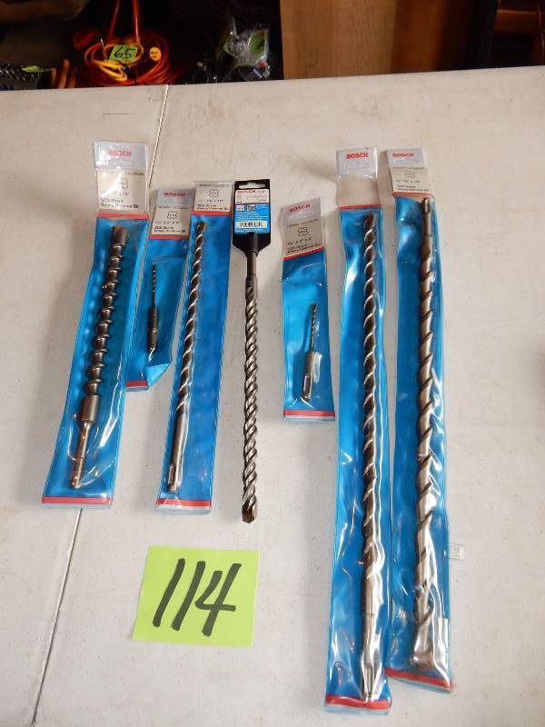 lot 114 image: Rotary Hammer bits.. See pictures for types