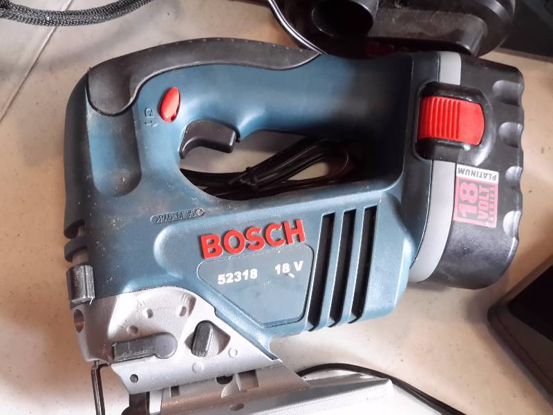 lot 12 image: BOSCH, Jig Saw, Circular Saw, Sander.. All 18 Volt and Charger, extra battery