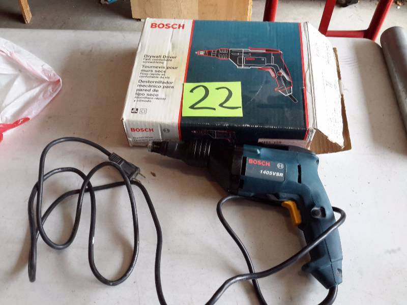 lot 22 image: BOSCH, 1405VSR, Drywall Driver.. Like new