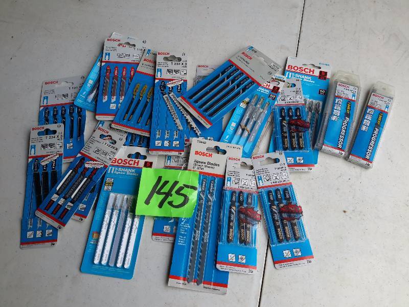 lot 145 image: Lot of T Shank Jig Saw Blades