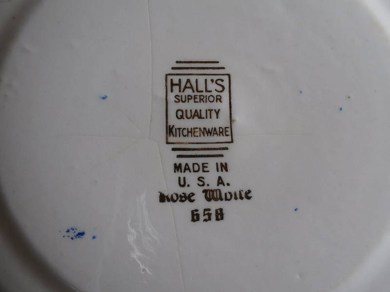 halls rose white Bowl