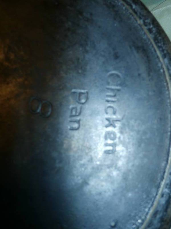 Deep cast iron  chicken pan