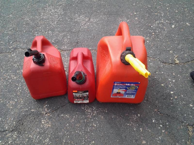 3-Gas Cans (1, 2 & 5 Gallons)