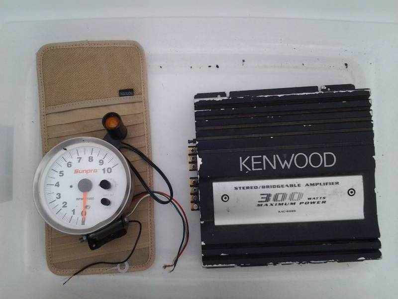 Sun-Pro Tach, Kenwood Amp, Visor CD Case