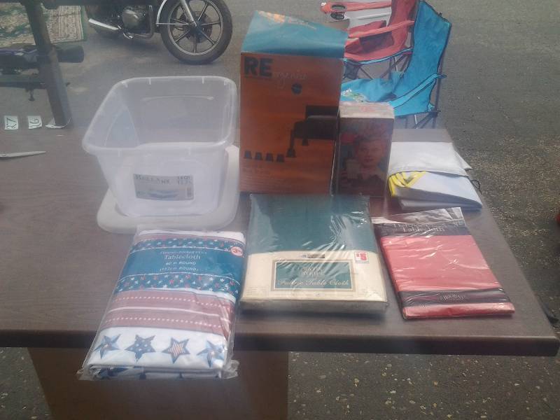 New Tablecloths, Sunshade For Windshield, I Love Lucy VHS, Set Of 4 Bed Risers