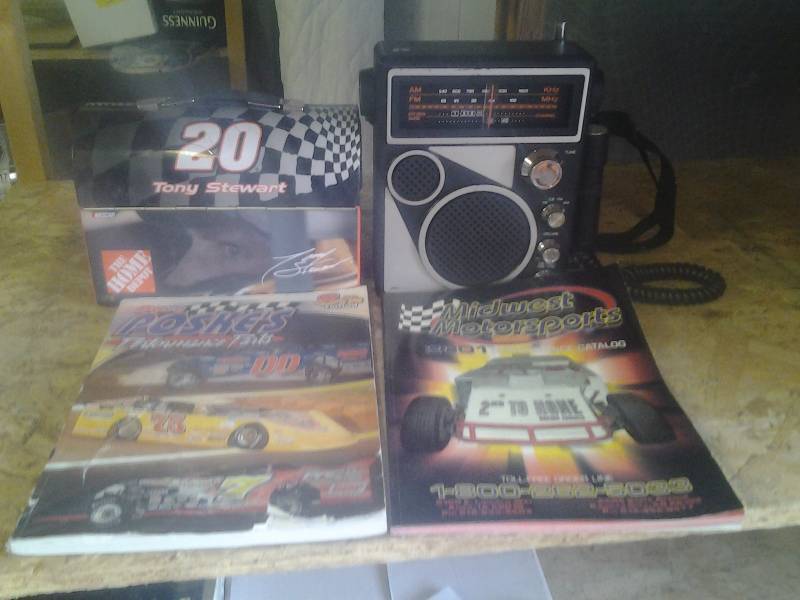 Tony Stewart Lunch Box, AmFm CB Radio, Car Related Catalogs