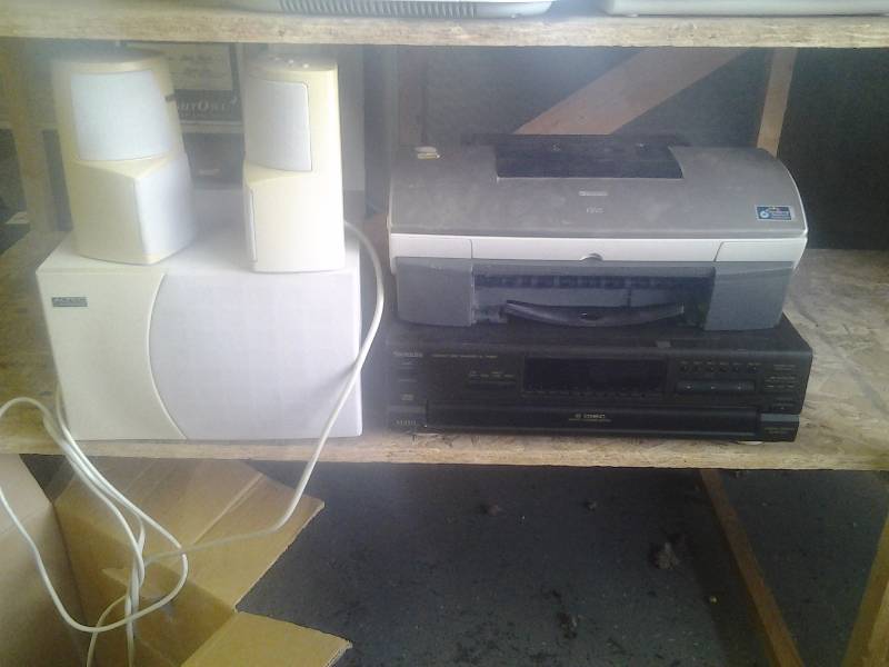 Technics 6-Disc Changer, Printer, Computer Speakers With Sub