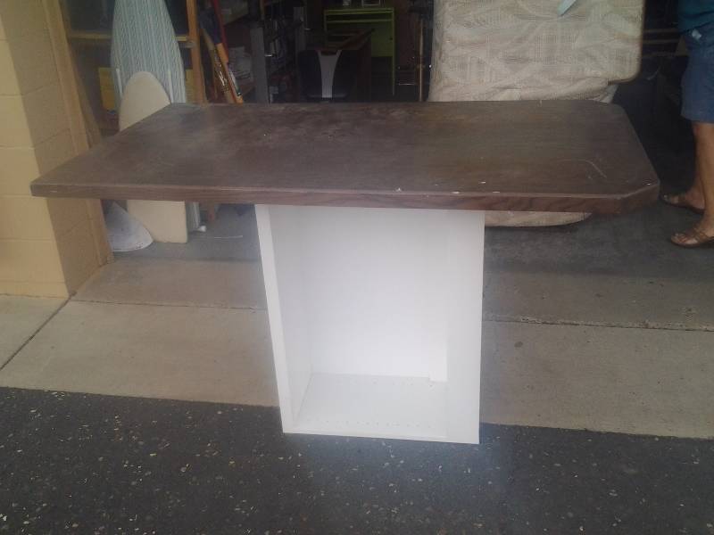 2-Piece Bar DIY Project -  Table Top 30x55, White Base Or Shelf 24x36