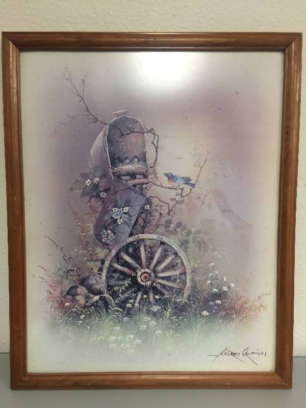 Mailbox wBluebirds Print