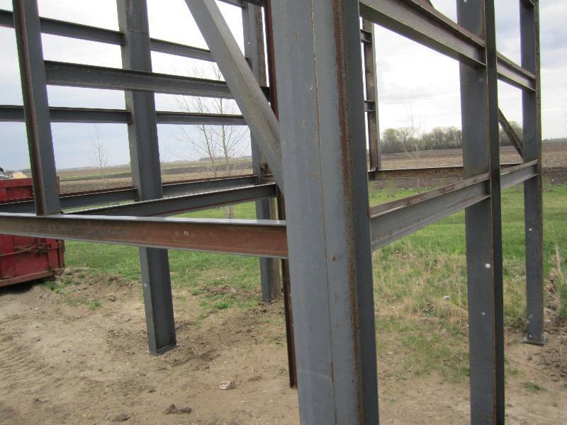 Solid steel I beam frame rack for p...