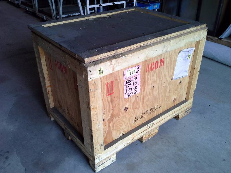 lot 121 image: (20) Wooden Shipping Crates