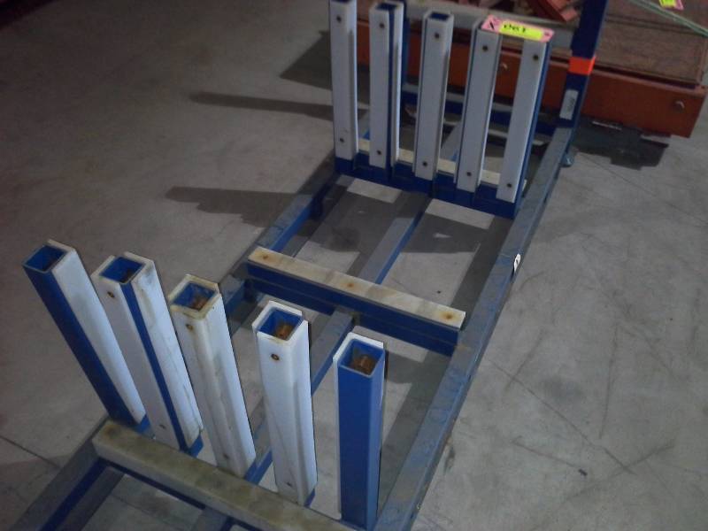 lot 190 image: (2) Custom Heavy Duty Parts Racks