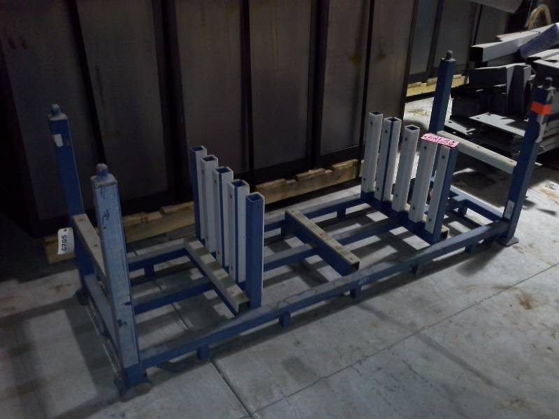 lot 213 image: (2) Custom Heavy Duty Parts Racks