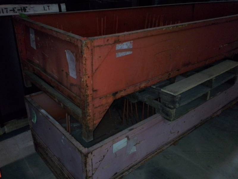 lot 217 image: (2) Very Large Metal Bins