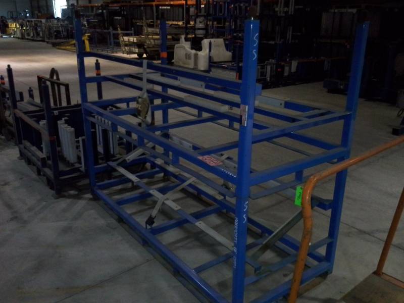 lot 218 image: (2) Custom Heavy Duty Parts Racks