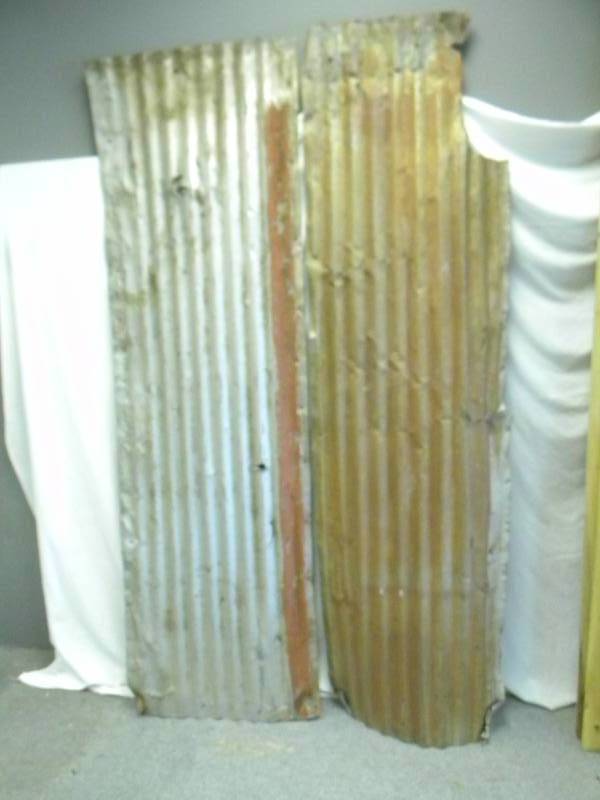 lot 62 image: Corrugated Tin Panels