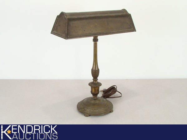 Working Antique Brass Desk Lamp