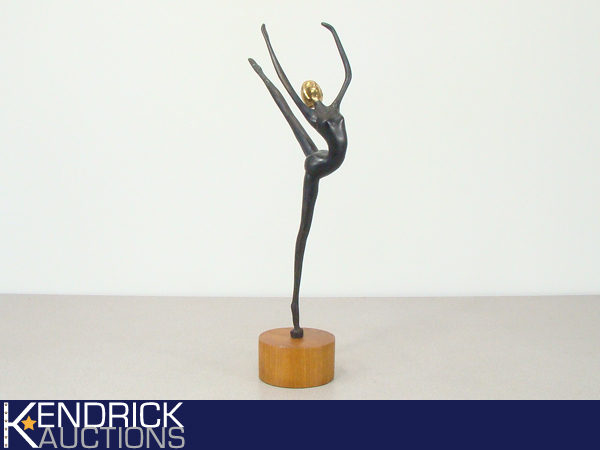 Large Bronze Ballet Dancer Sculpture
