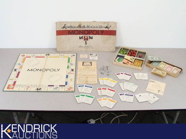 Vintage Famous White Box Set of Monopoly