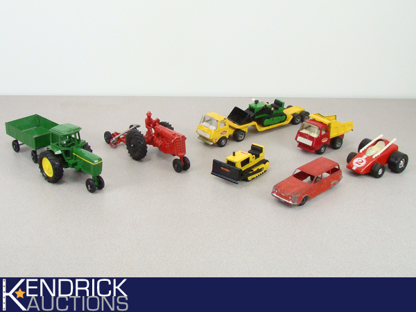 Lot of Vintage Tonka, Ertl, etc. Die Cast Cars, Trucks, and Tractors