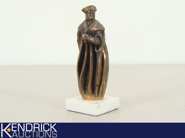 Heavy Bronze KingShakespeare Figure on Marble